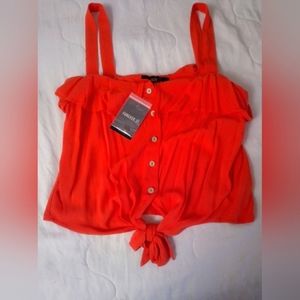 Forever 21 button down tank top